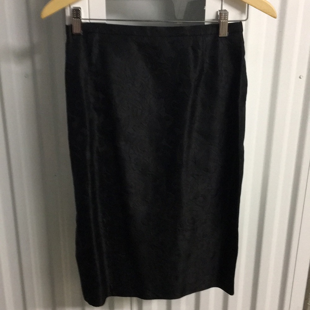 Escada couture patterned black skirt